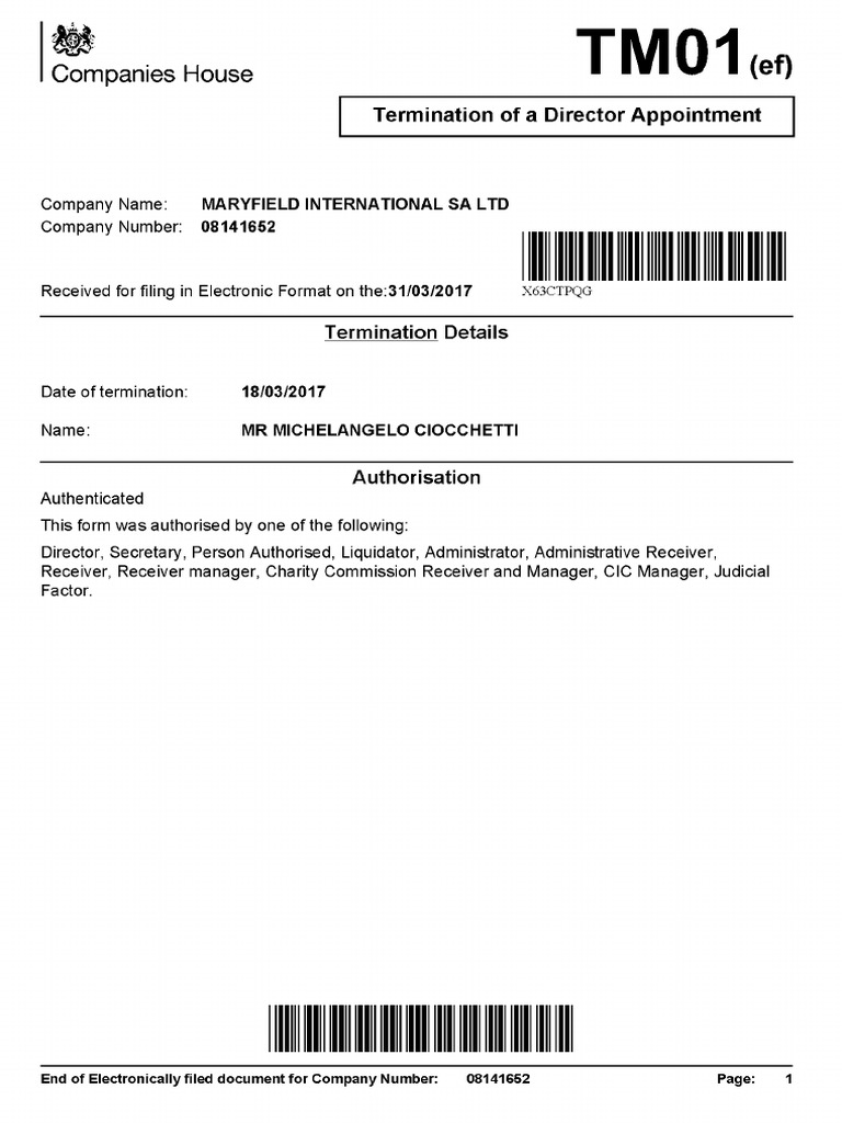 Companies House Document | PDF