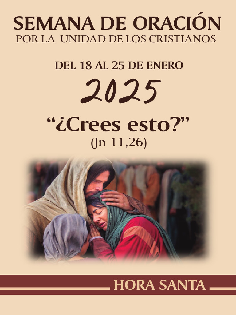 Semana de Oracion Por La Unidad de Los Cristianos - Hora Santa | PDF