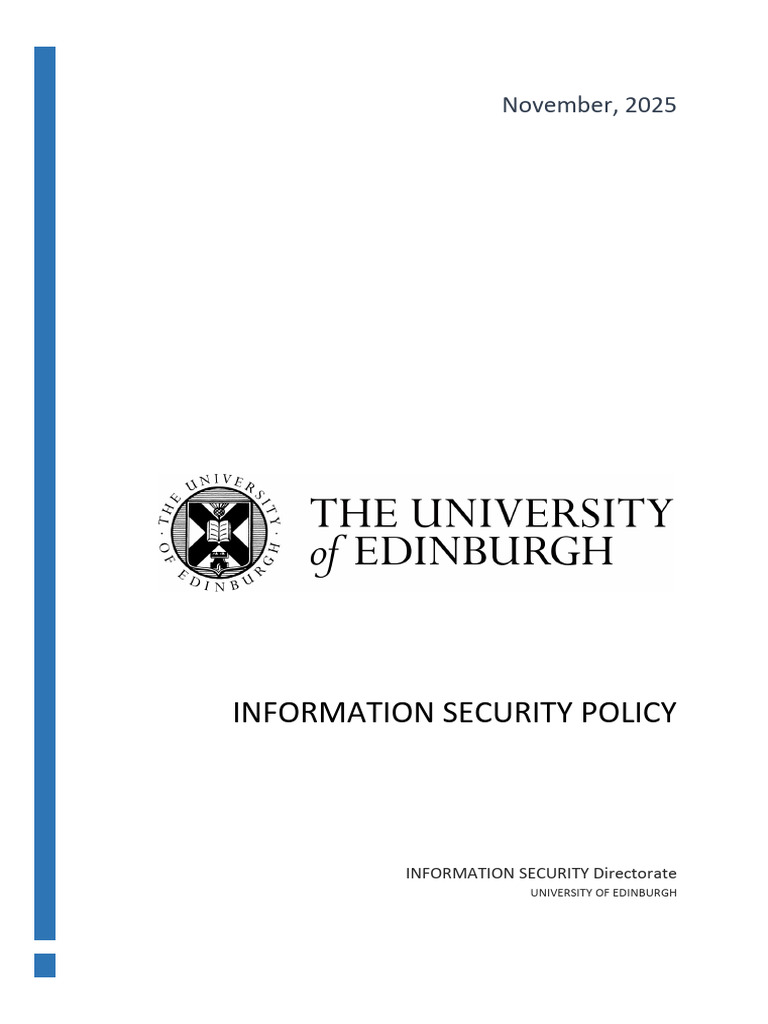 Information Security Policy | PDF | Information Security | Computer ...
