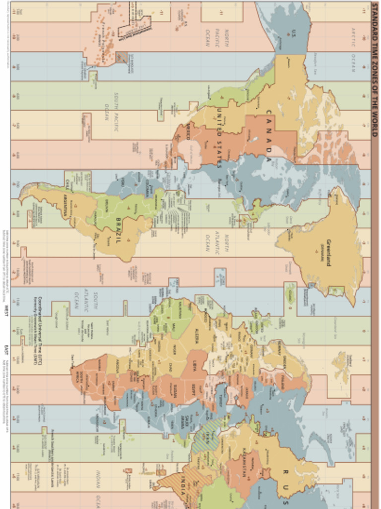 World Time Zones Map | PDF