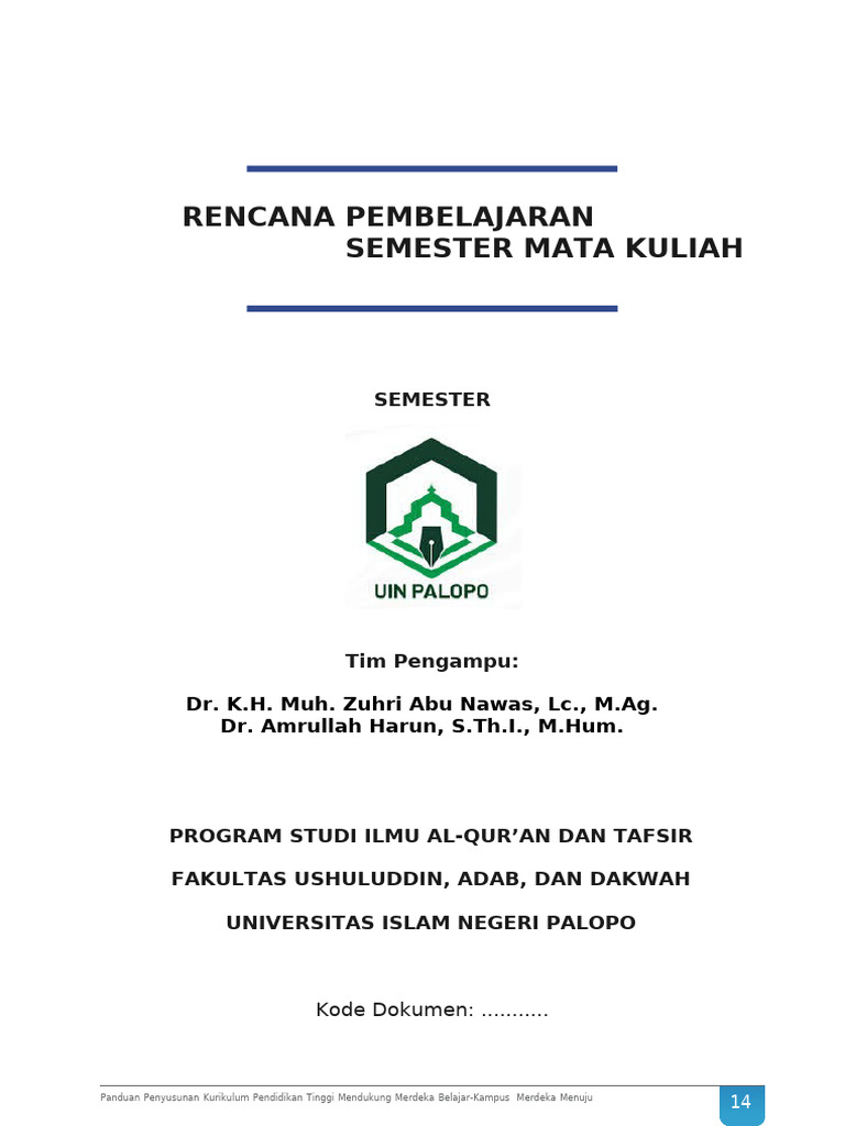 Template RPS OBE | PDF