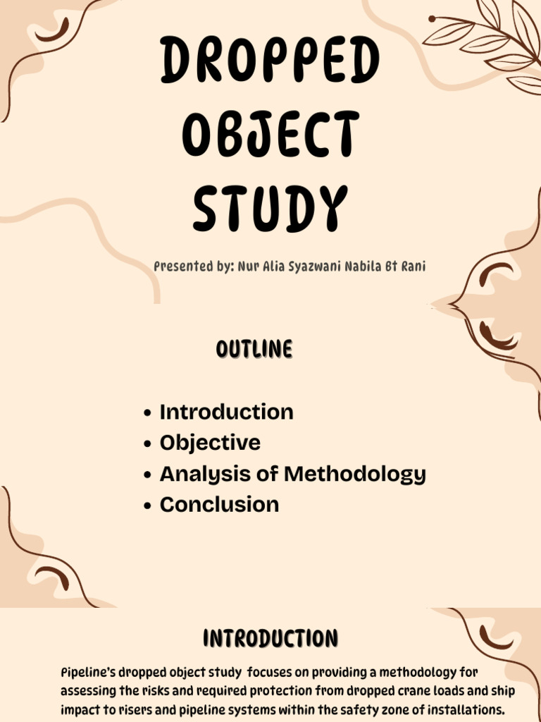 Dropped Object Study - ASWN | PDF | Crane (Machine) | Risk