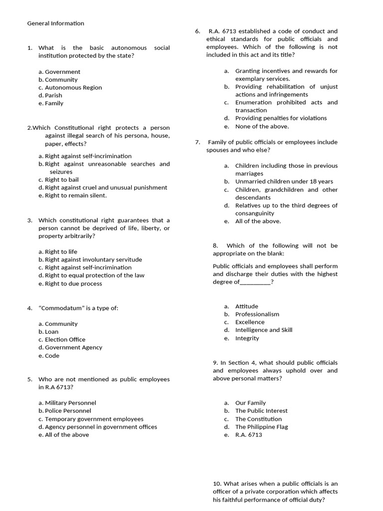 General Information | PDF | Government