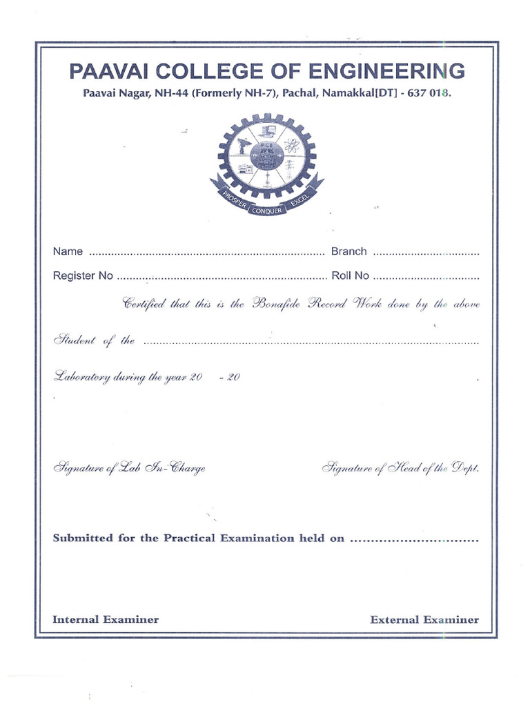 PCE Lab Sheets | PDF