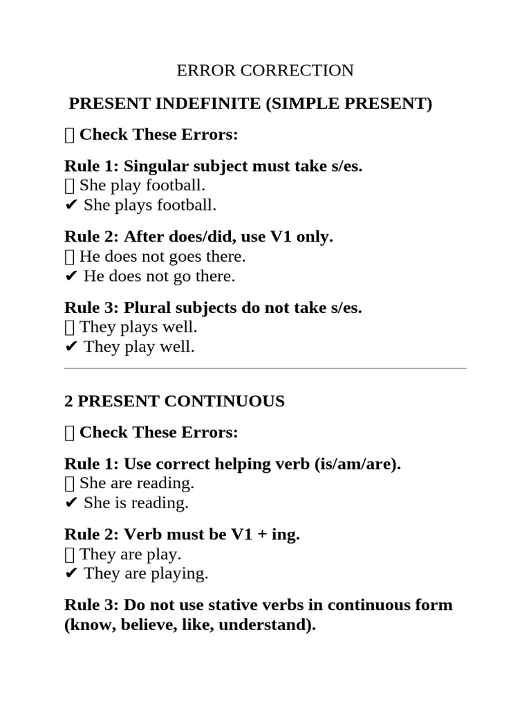 Class 10 Error Correction | PDF | Grammatical Number | Linguistics