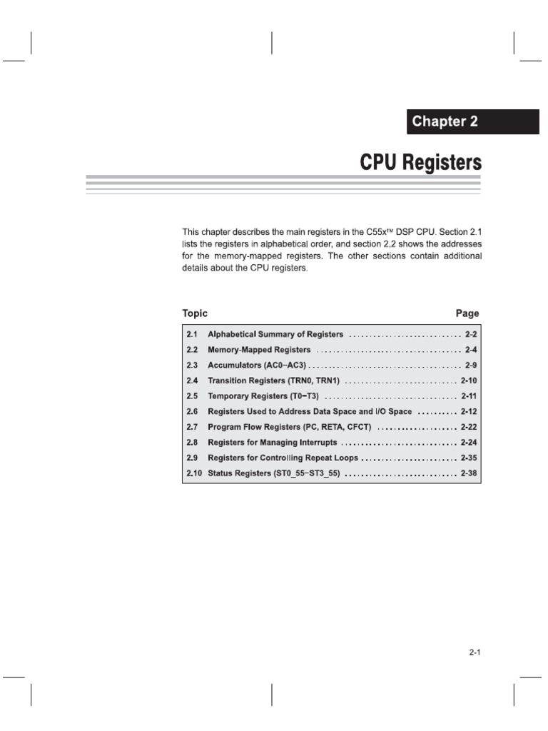 Registers | PDF