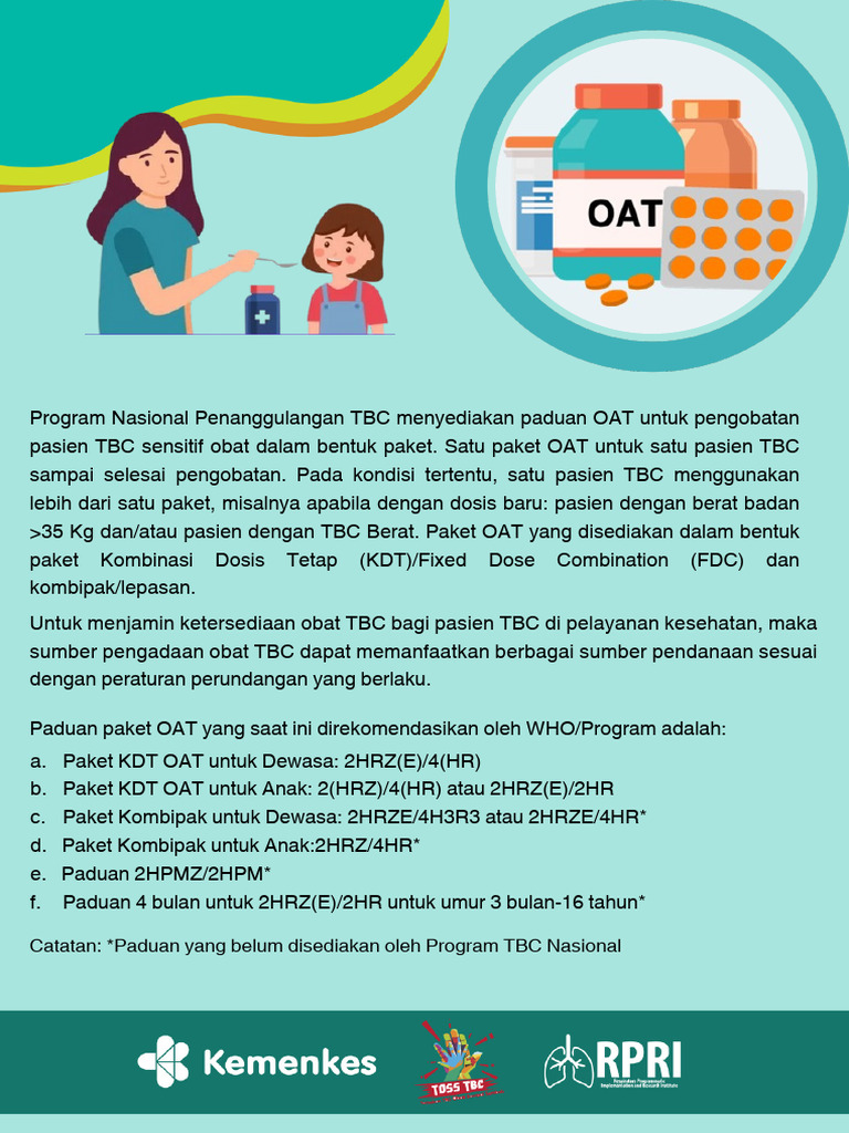 OAT Untuk Pengobatan Tuberkulosis Sensitif Obat | PDF