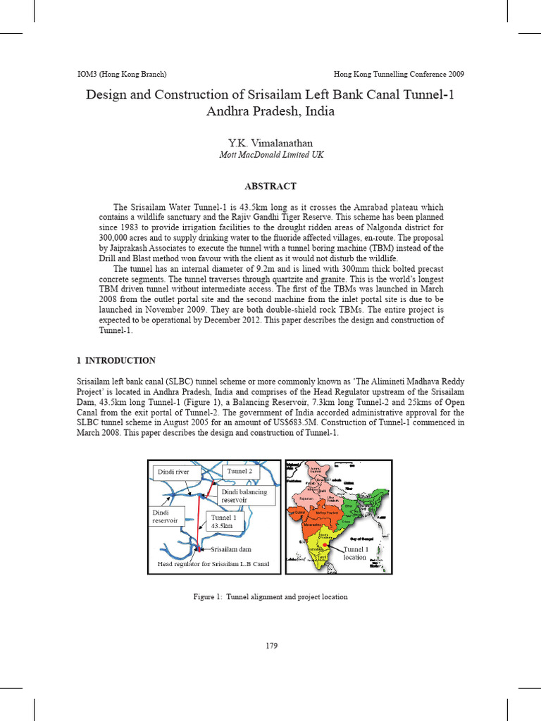 20 - Design and Construction of Srisailam Left Bank Canal Tunnel-1 ...