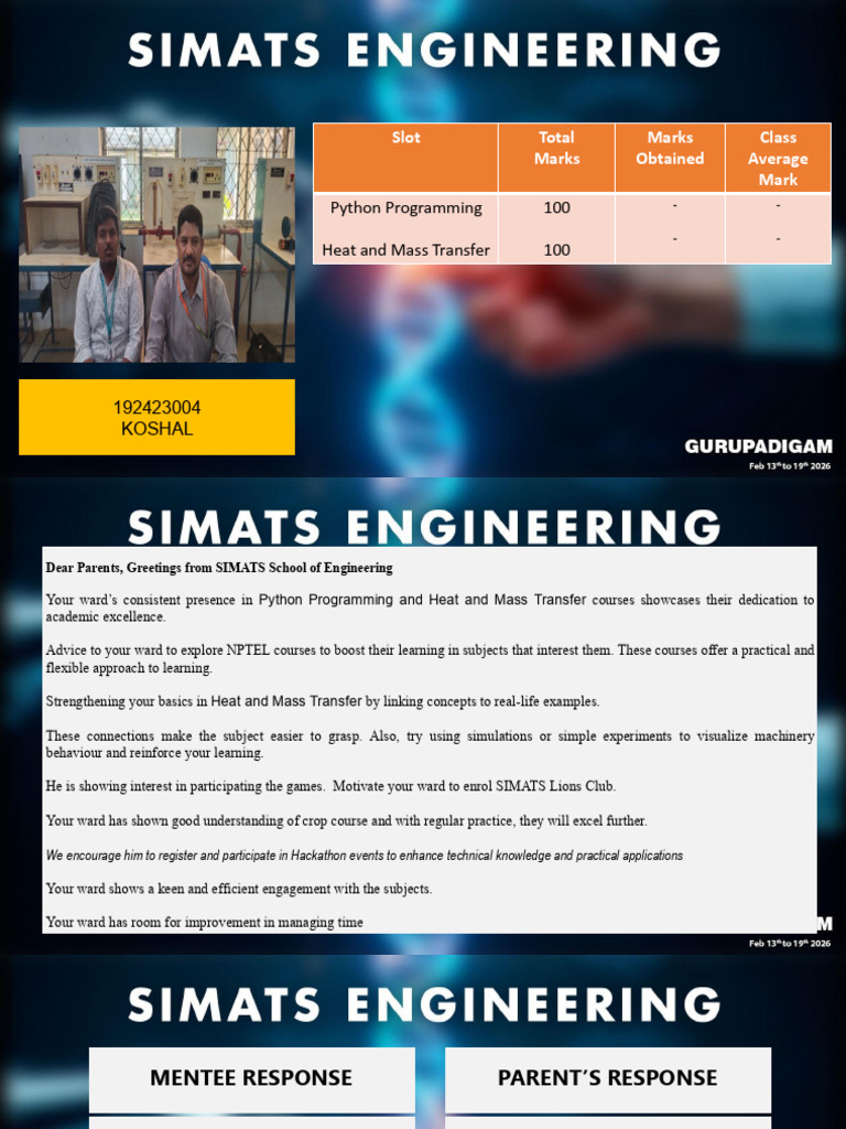Slot Total Marks Marks Obtained Class Average Mark: Python Programming ...