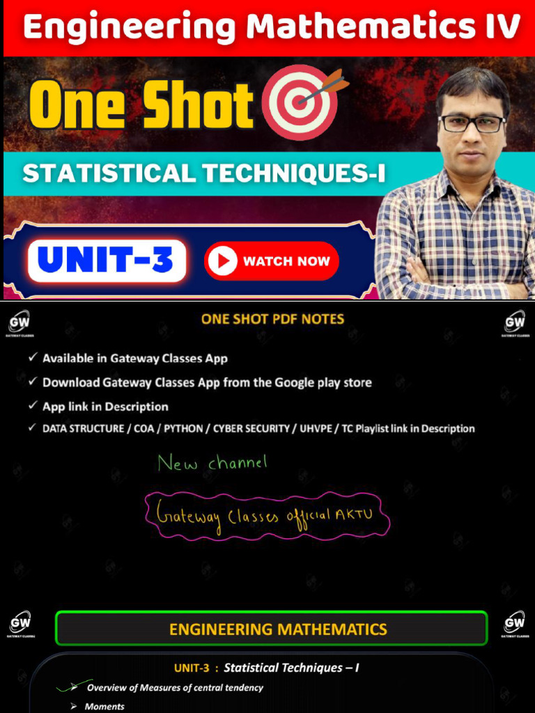 M 4 U 3 One Shot Notes | PDF
