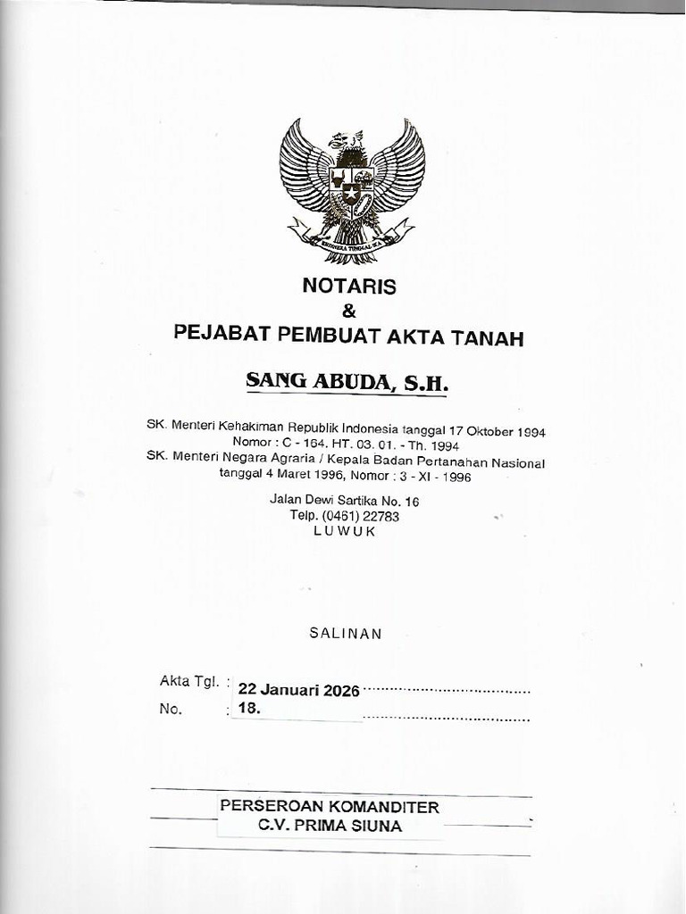 CV Prima Siuna | PDF