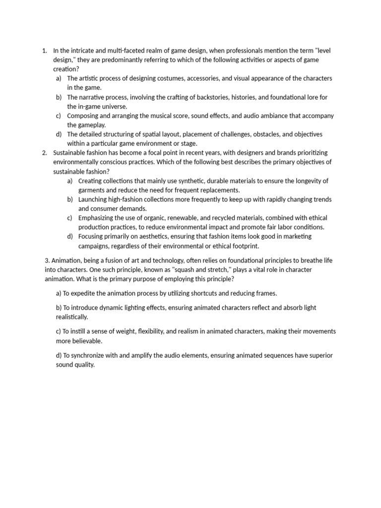 C6.1 Test Taking Strategies - Multiple Choice | PDF
