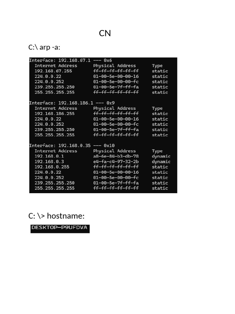 C:/ Arp - A | PDF