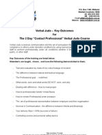 2 Day CP Outcomes and Outline