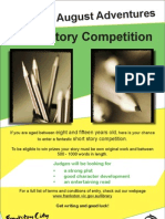 Short Story Competition Flyer and Entry Form - August 2012