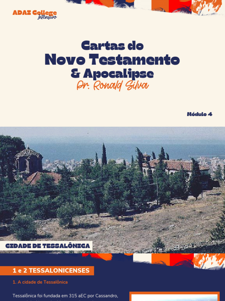 Aula 6 - Cartas Do Novo Testamento e Apocalipse - Pr. Ronald - 20250515 ...