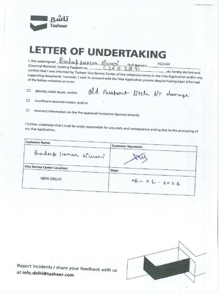 Undertaking | PDF