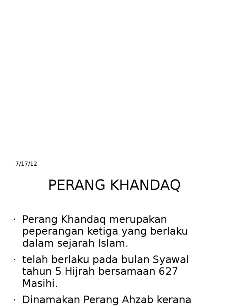 Apakah maksud khandaq