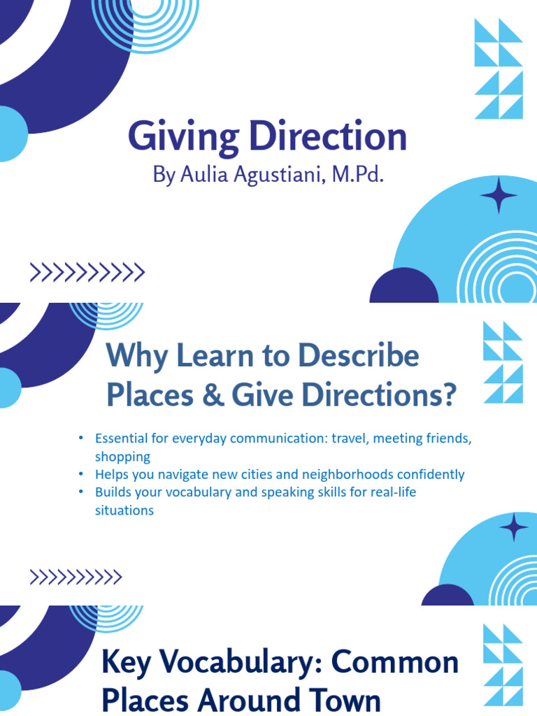 Describing Place (Giving Direction) | PDF