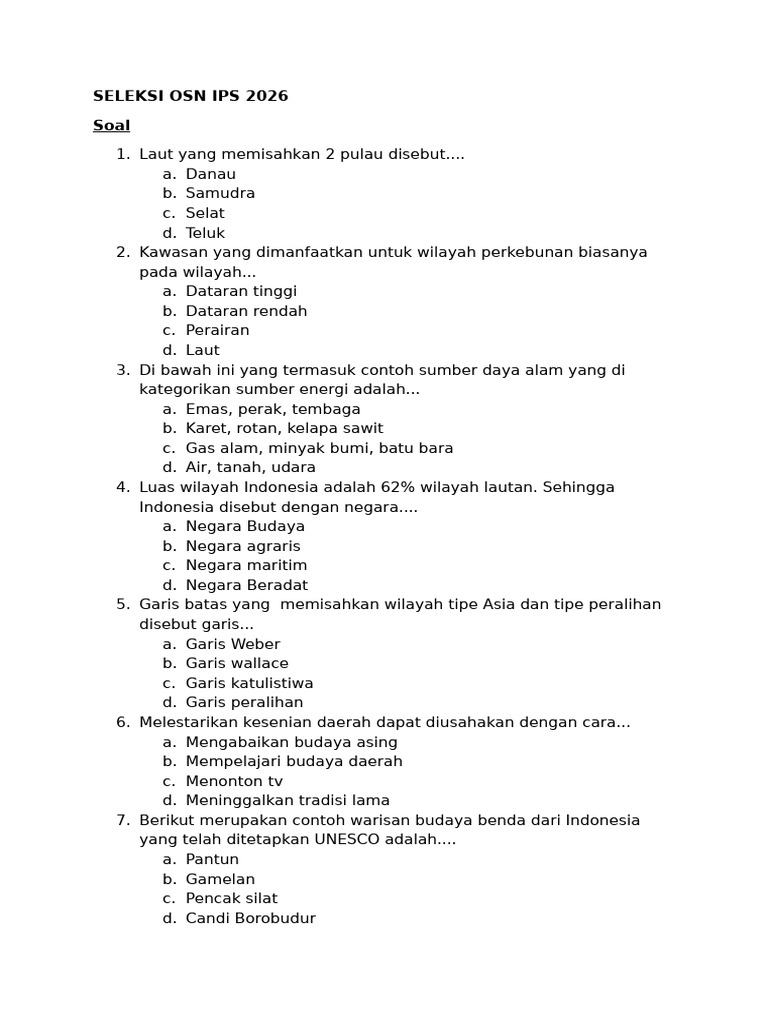 Soal Asn Seleksi | PDF