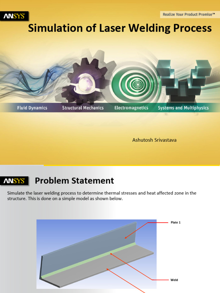1 Welding Process Simulation in Ansys | PDF | Heat | Welding