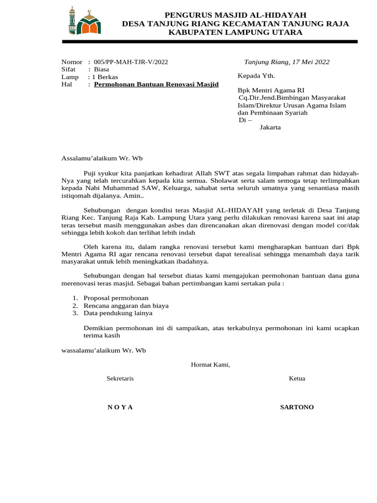 Surat Proposal | PDF