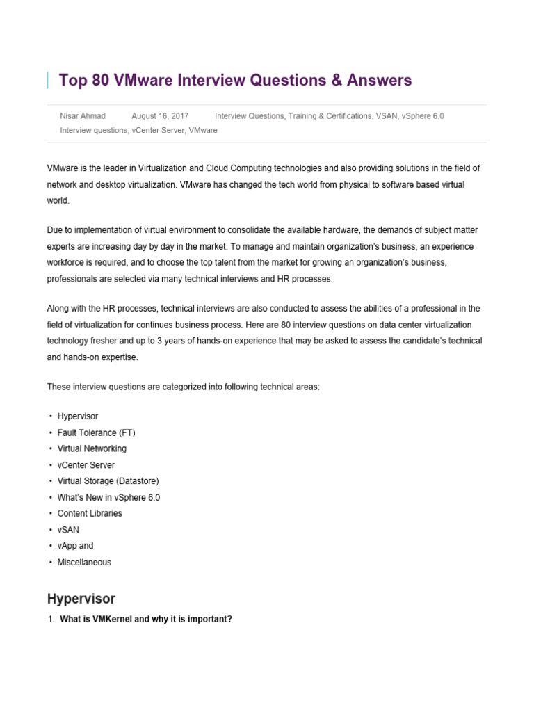 80 VM Questions | PDF | Virtualization | Virtual Machine
