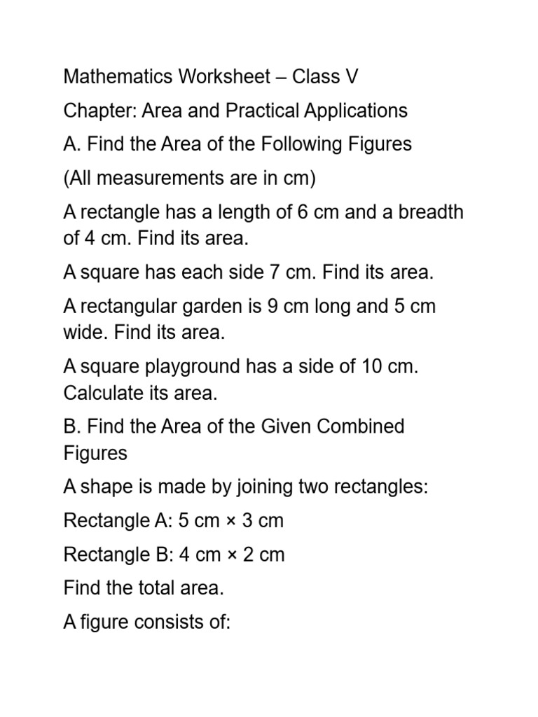 Maths Worksheet | PDF