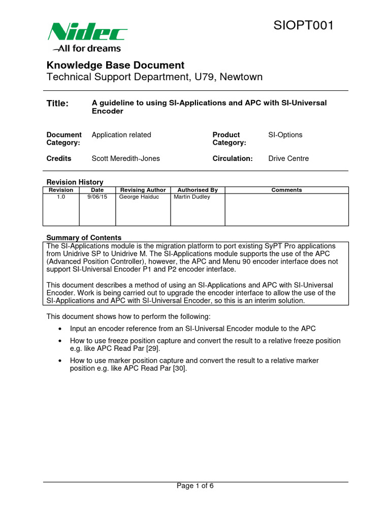 Siopt001v1 - A Guideline To Using Si-Applications and Apc | PDF ...