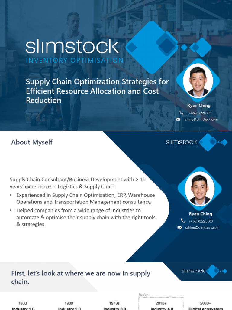 Ryan Ching - Supply Chain Optimization Strategies For Efficient ...