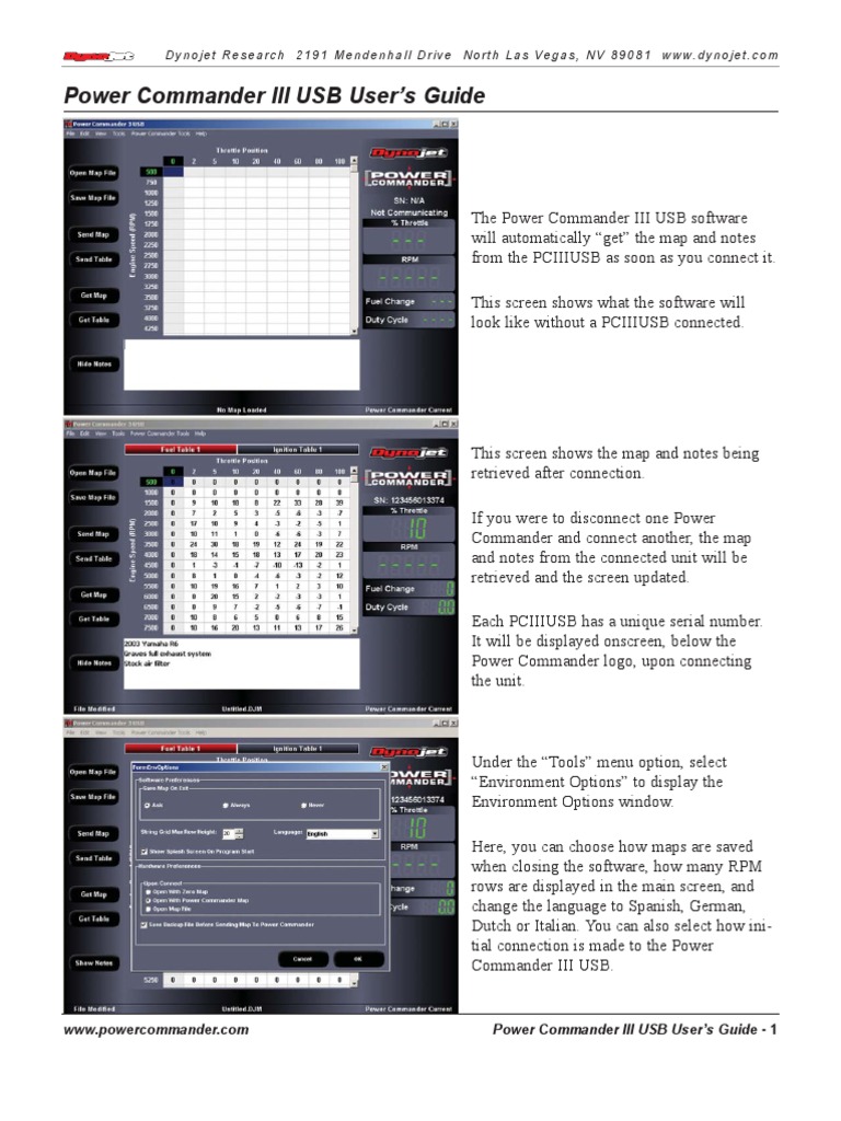 Power Commander III USB User's Guide - 1 | PDF