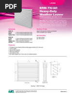 EHH-601 Wind Driven Rain Louver Specs | PDF | Rain | Mechanical Engineering
