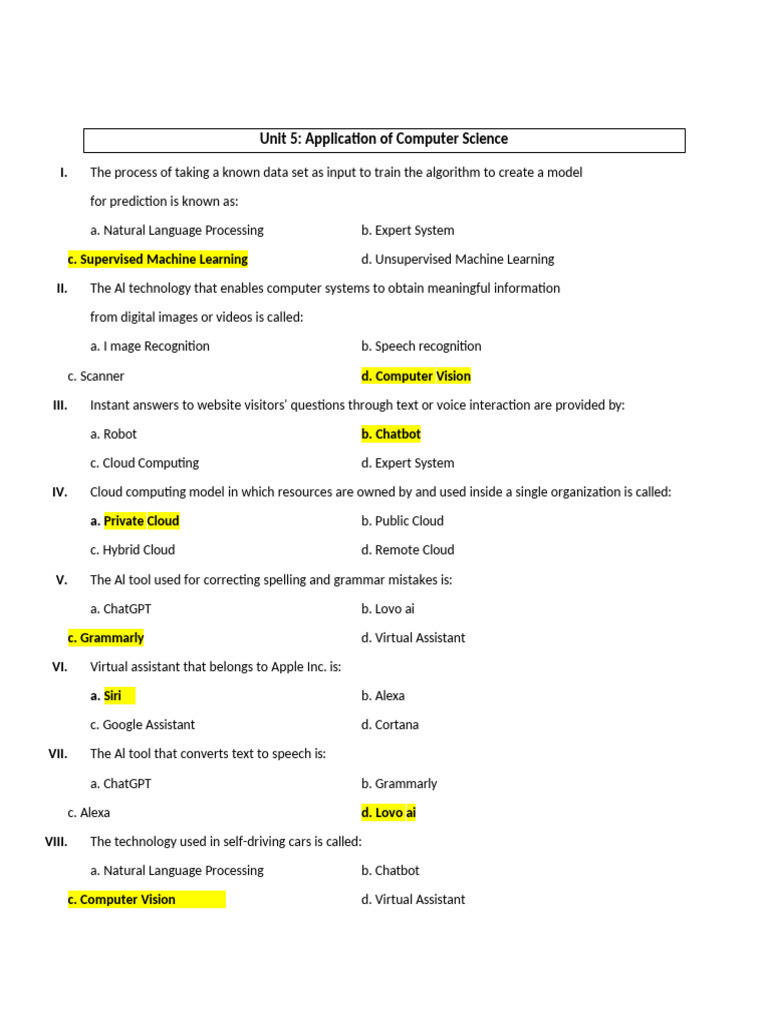 Unit 5 | PDF | Artificial Intelligence | Intelligence (AI) & Semantics