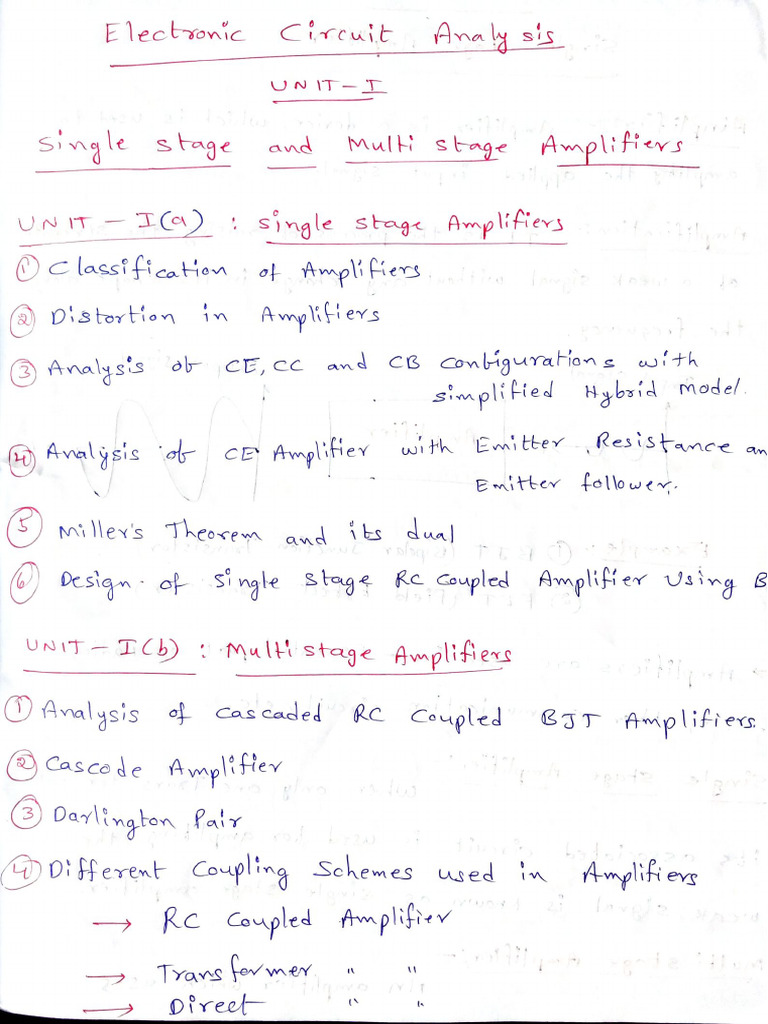 Electronic Circuit Analysis 1 | PDF