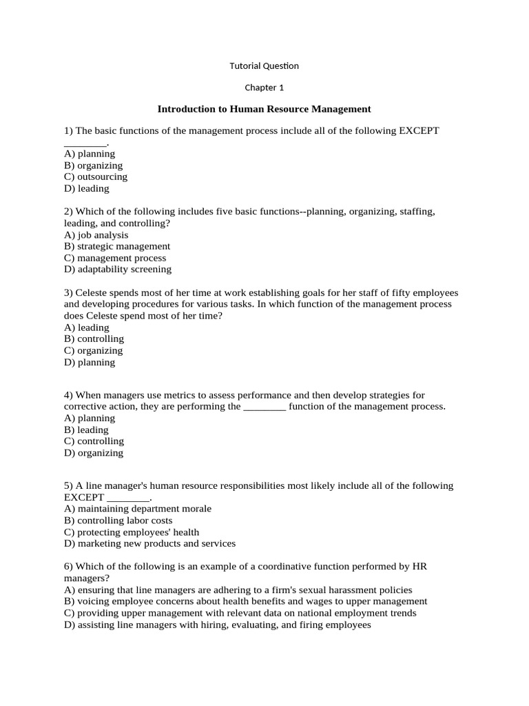 Chapter 1 Q | PDF