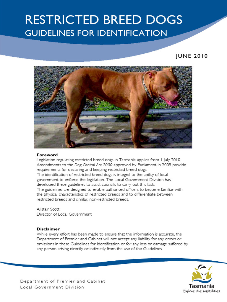 Restricted Breed Dogs - Identification Guidelines | PDF | Staffordshire ...