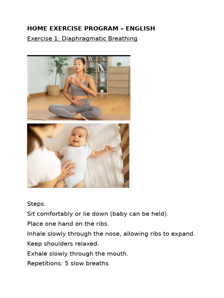 Home Exercise Program-1 | PDF