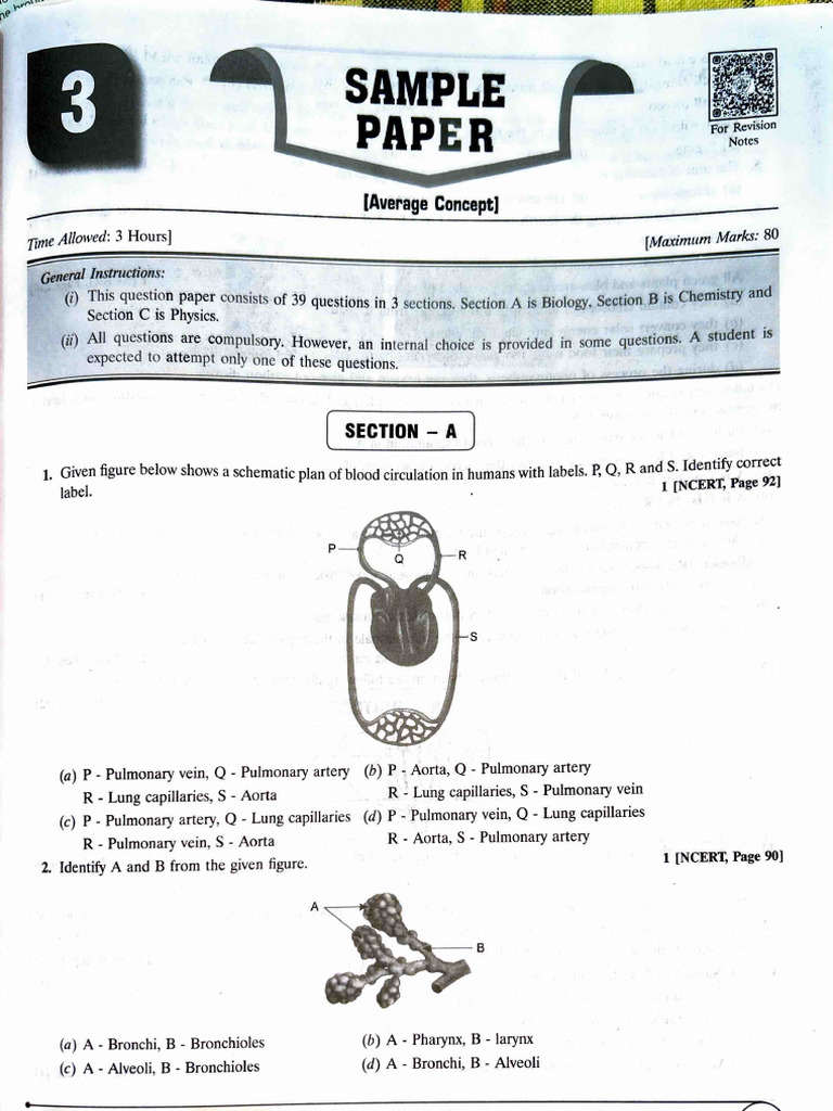 Third Sample Paper Tenth | PDF