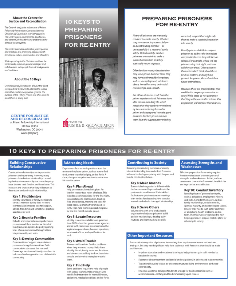 Re Entry Preparation Handout 5-11-21 | PDF | Prison | Restorative Justice