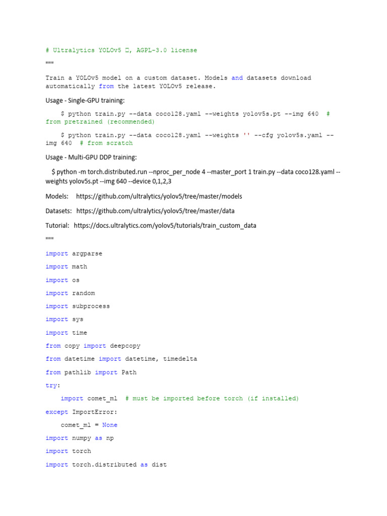 Ultralytics YOLOv5 Syntax Highlighted | PDF | Parsing | Software ...