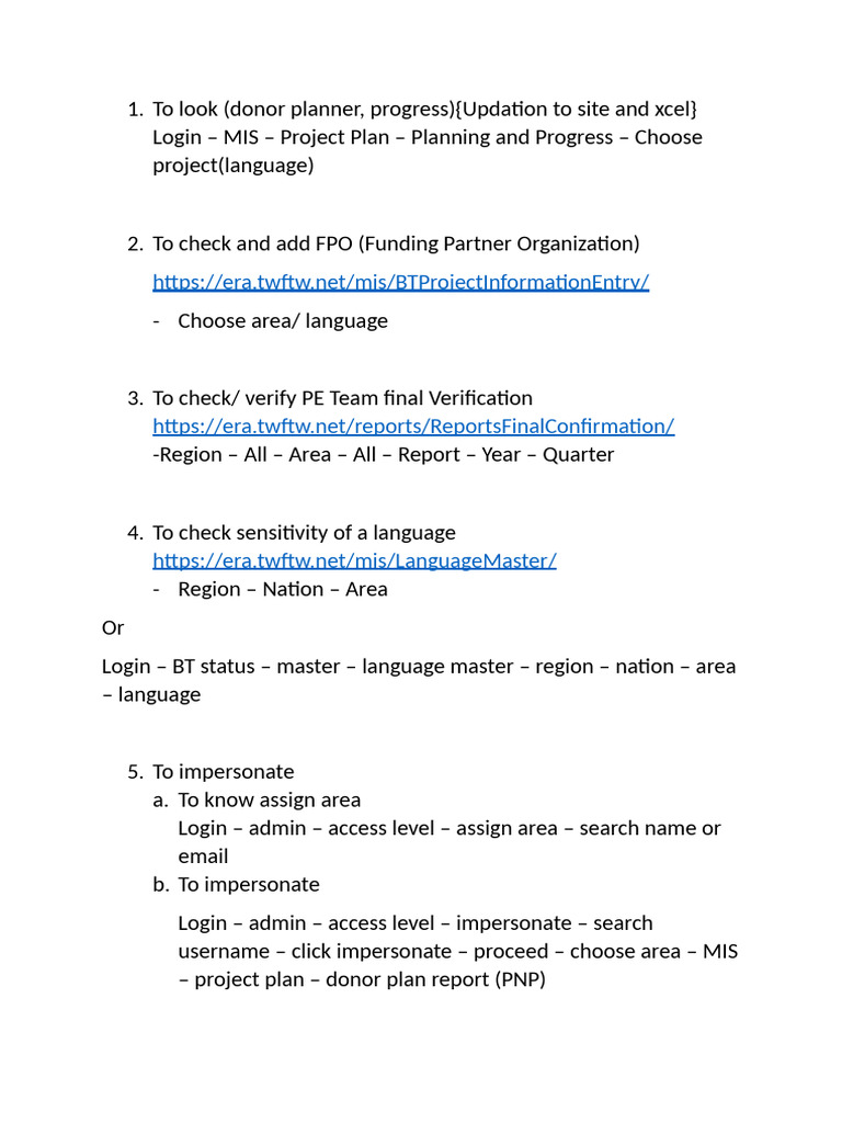 Steps For Works | PDF
