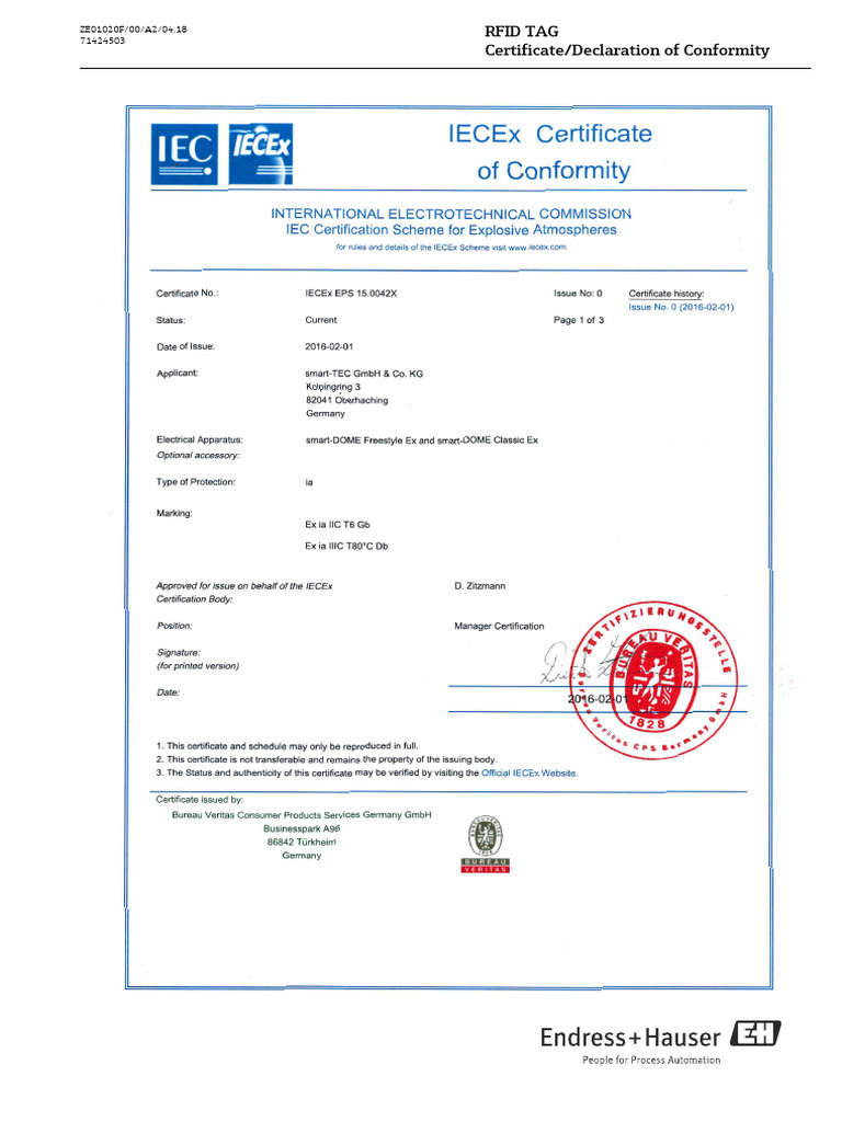 ICEx Certificate Process Flow | PDF