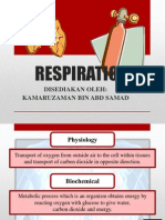 Respiration: Disediakan Oleh: Kamaruzaman Bin Abd Samad