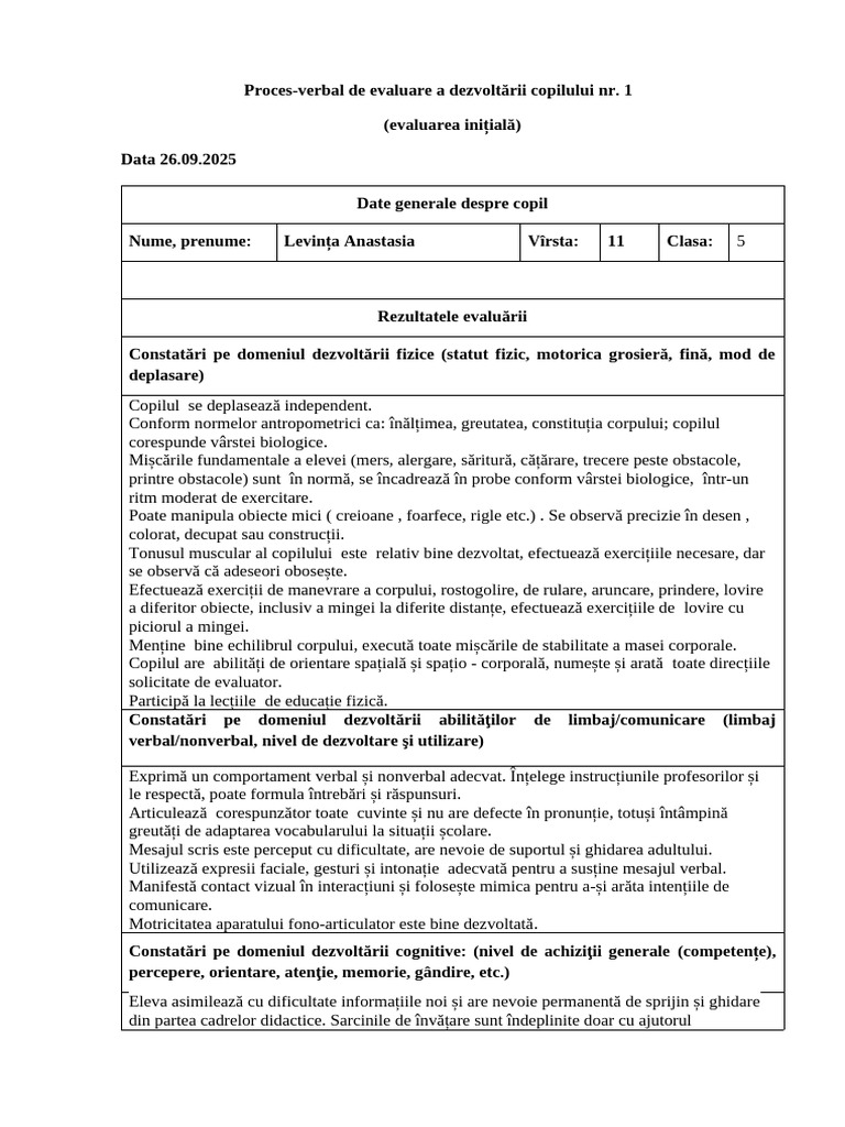 Proces Verbal Model | PDF