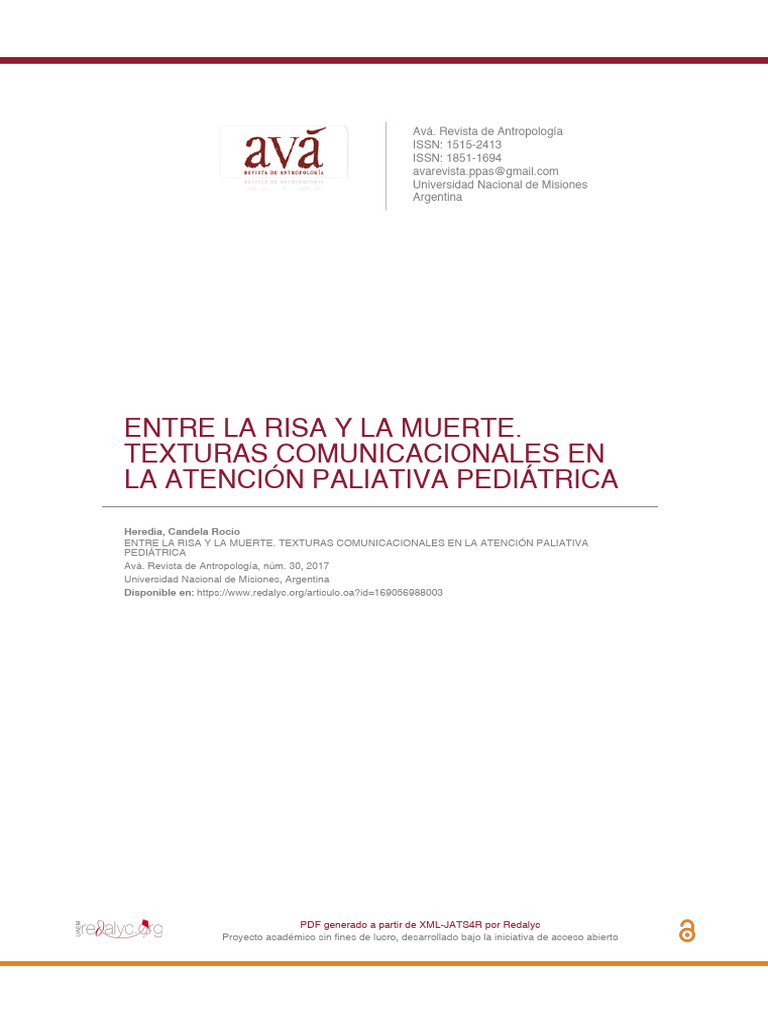 Entre La Risa Y La Muerte. Texturas Comunicacionales en La Atención ...