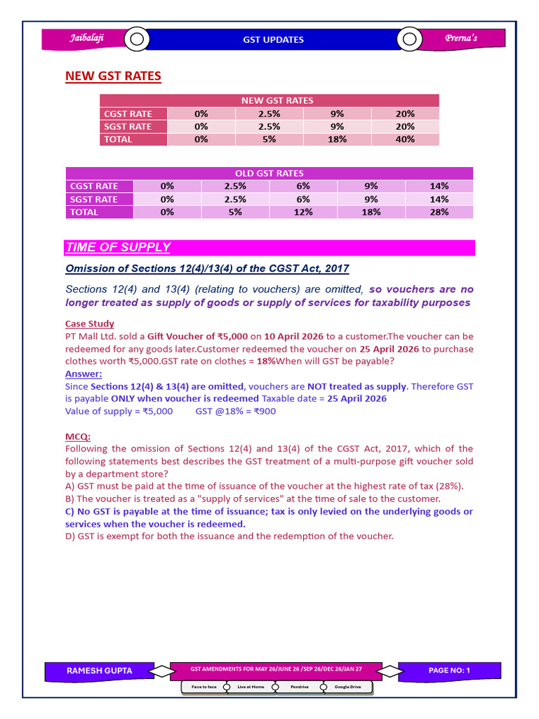 GST Amendments For Py 2026-27 17.02.2026 | PDF | Insurance | Life Insurance