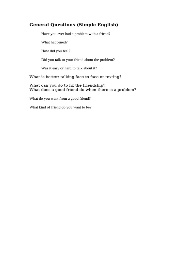General Questions | PDF