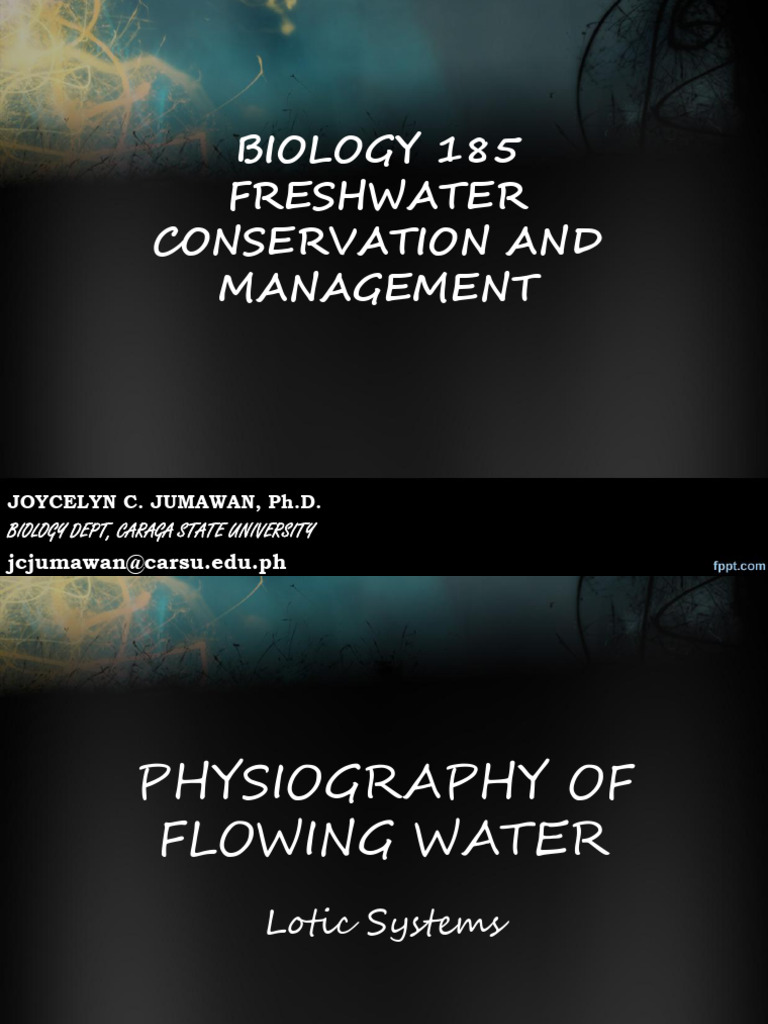 Lecture - Bio185 - 6 - Physiography of Flowing Water (Autosaved) | PDF ...