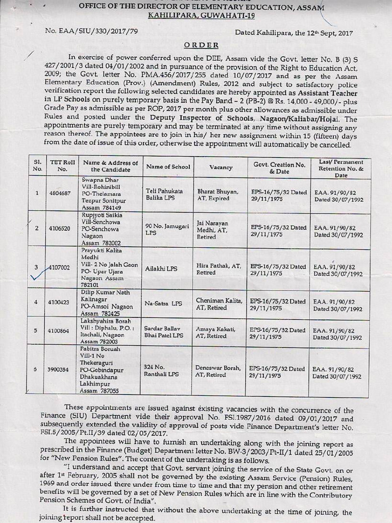 Appointment | PDF