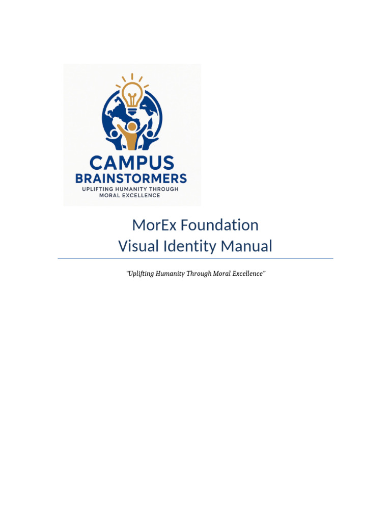 MorEx Foundation Visual Identity Manual | PDF